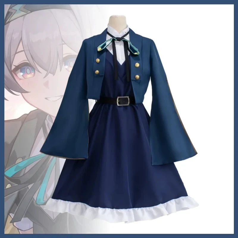 

s;3'c\5/b'Game Honkai：Star Rail Midsummer Firefly Cosplay Costume New Skin Covenant Dress Cloak Uniform Wig Woman Cute3'f,6\b;8/