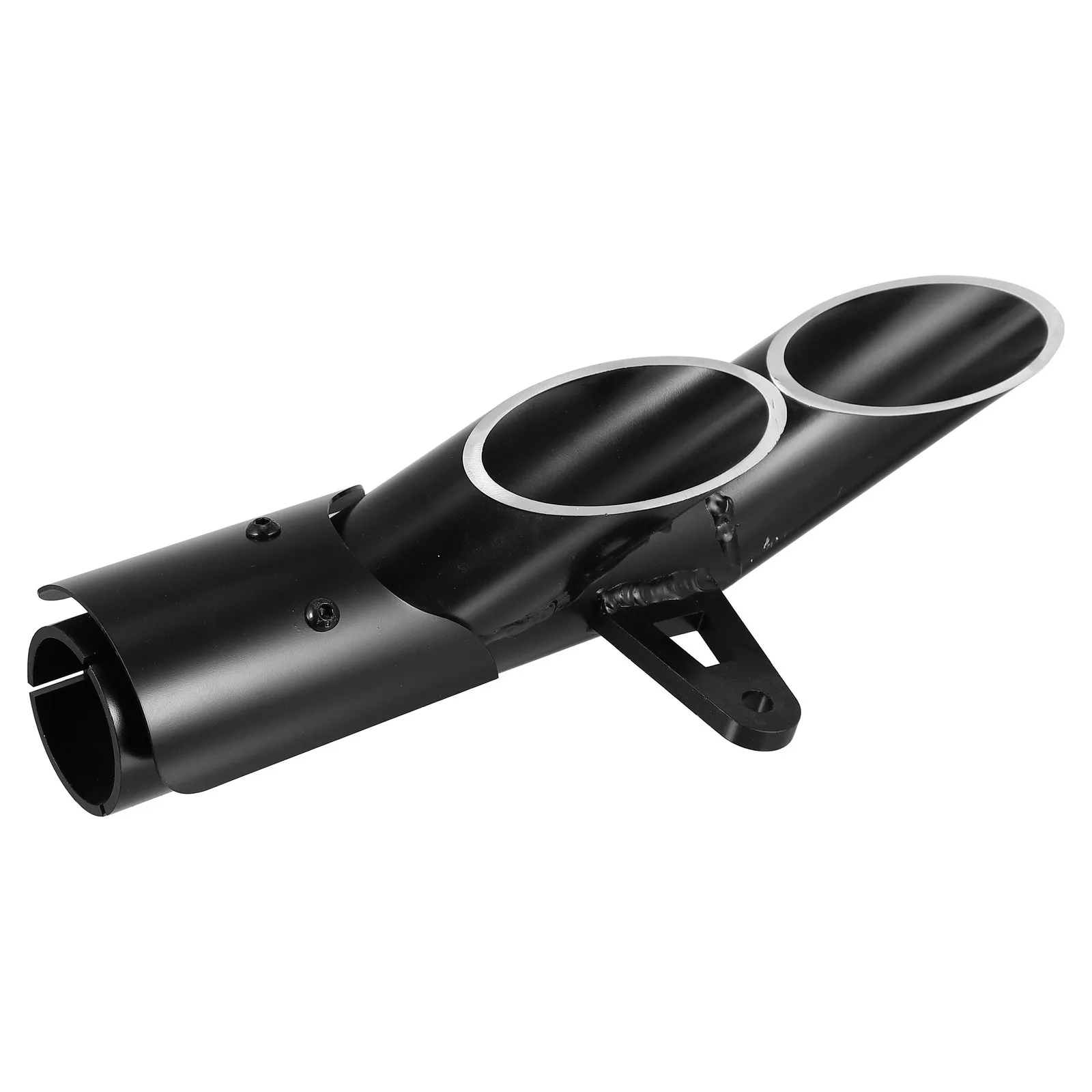 

1Set Motorcycle Exhaust Pipe High Performance Stainless Steel Modified Exhaust Tube Easy Install No Drilling Required Two Holes