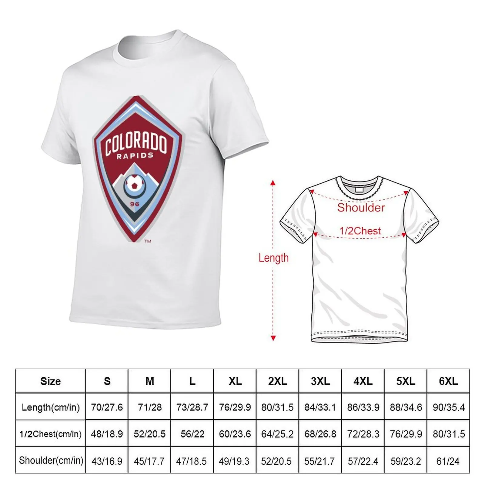 Colorado Rapids Soccer Club T-Shirt cute tops aesthetic clothes t shirt men