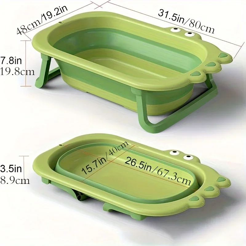 Foldable Pet Bath Tub for Dogs, Multi-Functional Portable Bathtub with Drainage Holes, Suitable for Small to Medium Breeds