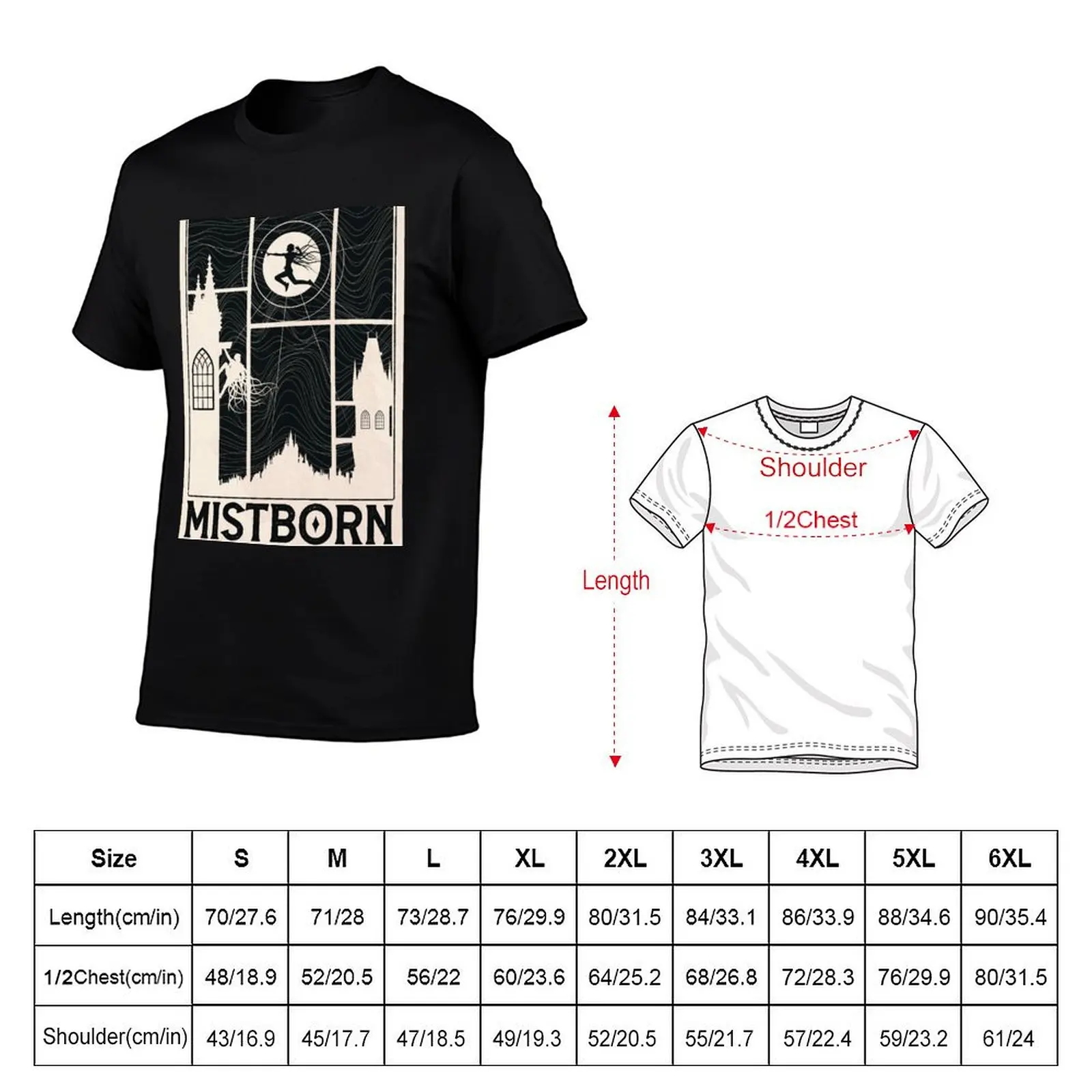 mistborn poster T-Shirt g man t shirts for men t shirt custom print t shirts designer T-shirt