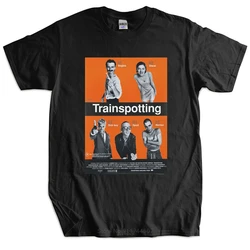 Trainspotting T-shirt Design British popular black comedy unisex fitted men cotton fashion tshirt male summer tee-shirt