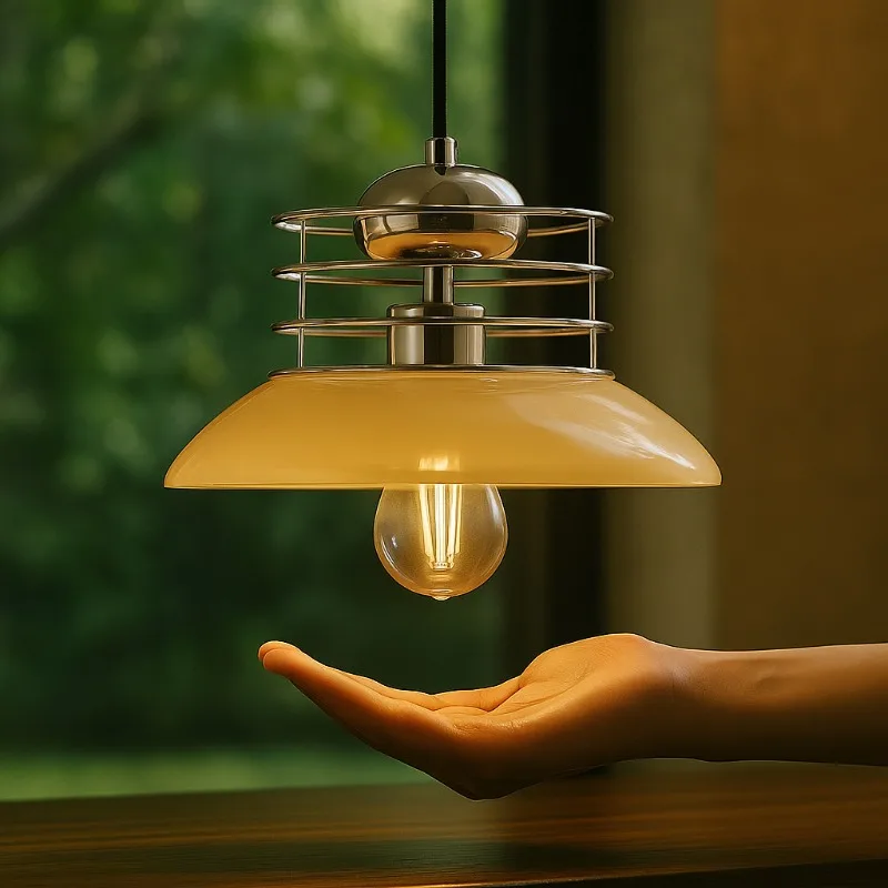 

Подвесной светильник UFO для столовой, люстра в стиле Bauhaus середины века, ретро-дизайнерские настенные светильники для бара и зоны ресепшн