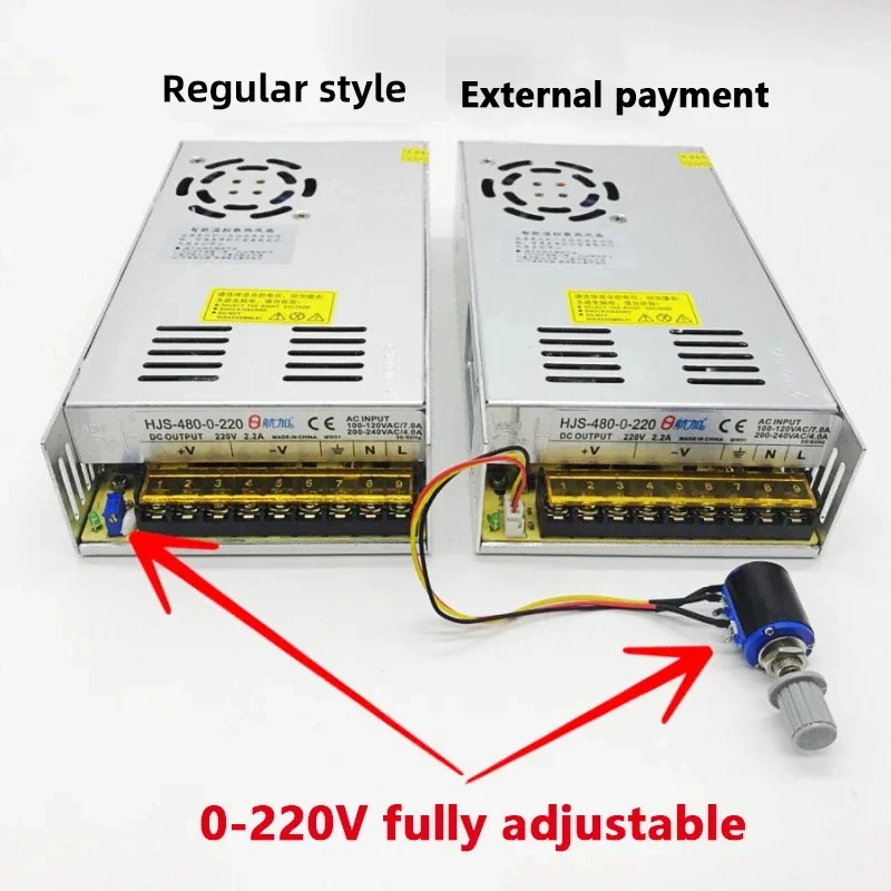 High-Quality Adjustable voltage current 480W digital display switching power supply 24V/36V/48V/80V/120V/160V/220V/5V/12V