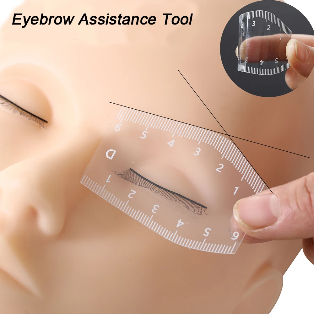 5Pcs Eyebrow Stencil Kit Professional Brow Mapping Ruler Microblading Tattoo Tools Reusable Shaping Template Makeup Accessories