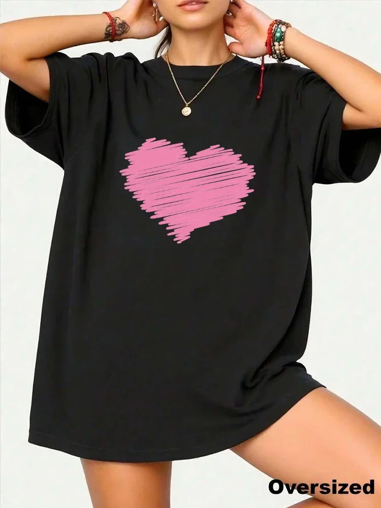 Hot Sales 2026 Summer Comfortable Daily Outdoors Jogging Quality Simple Women's Cotton Loose T-shirt Short Sleeve Fashion Casual