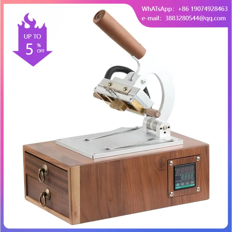 Stamping Machine Key Rings Embossed Gold Mark Bronzing Machine Customized Letters Hot Foil Stamping Maine For Leather
