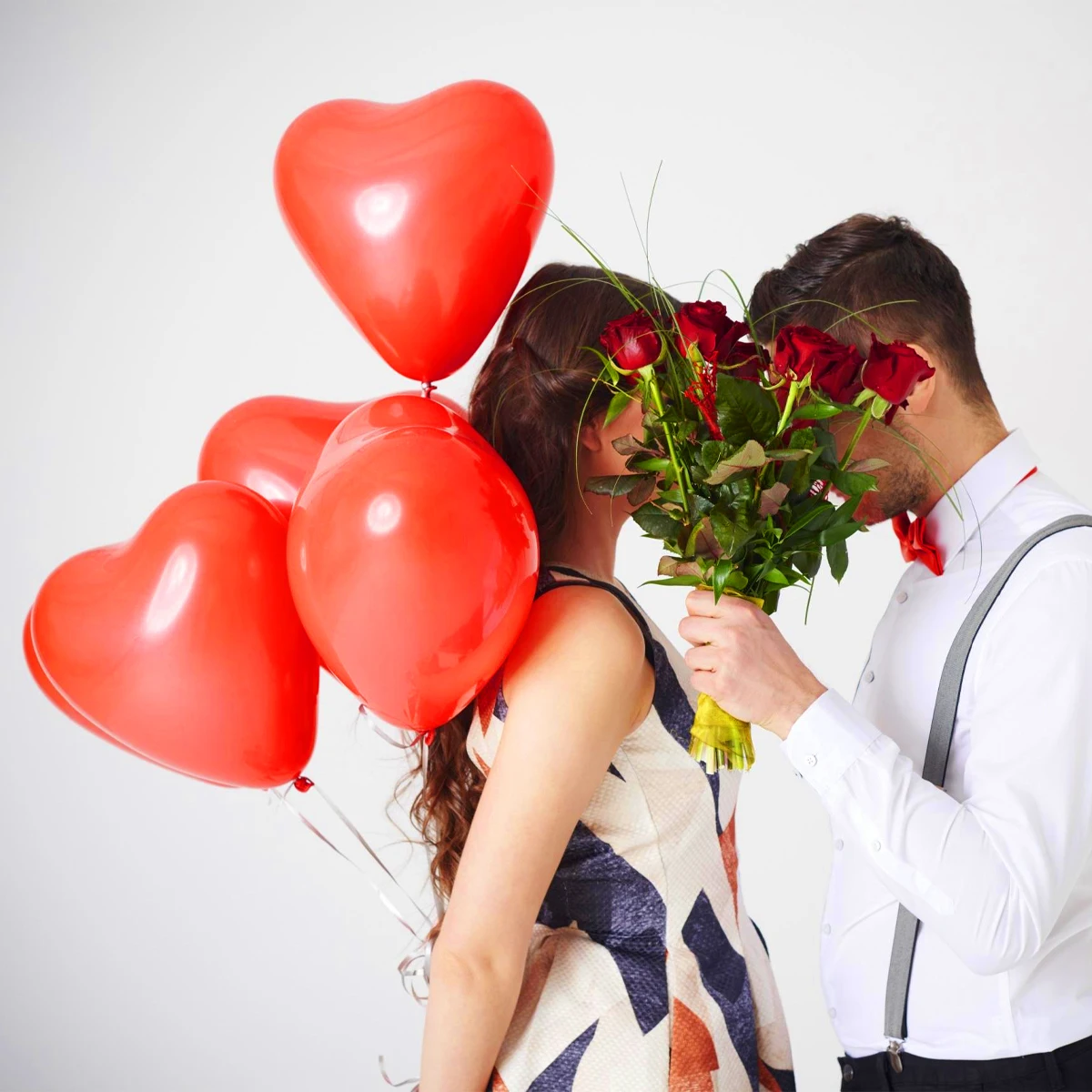 

60Pcs Heart Shape Latex Balloons Red White Pink Thick Latex Wedding Party Valentine Festival Balloon Decorations