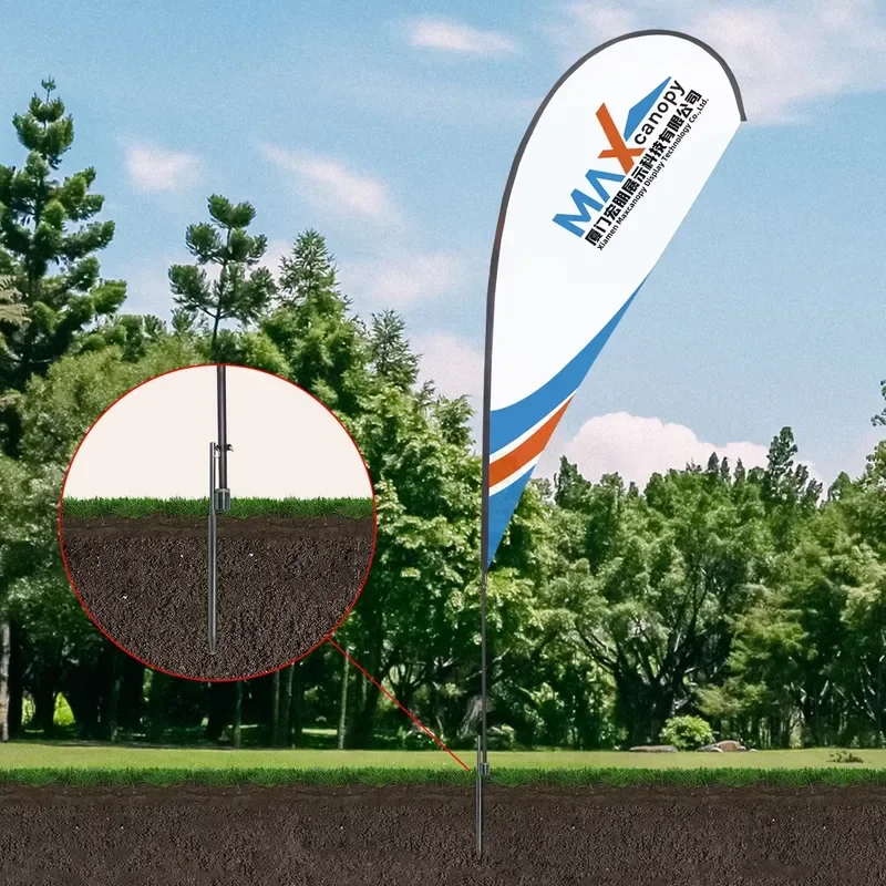 Maxcanopy Custom Promotional Advertising Feather Flags Tear Drop Flags Bali Falgs