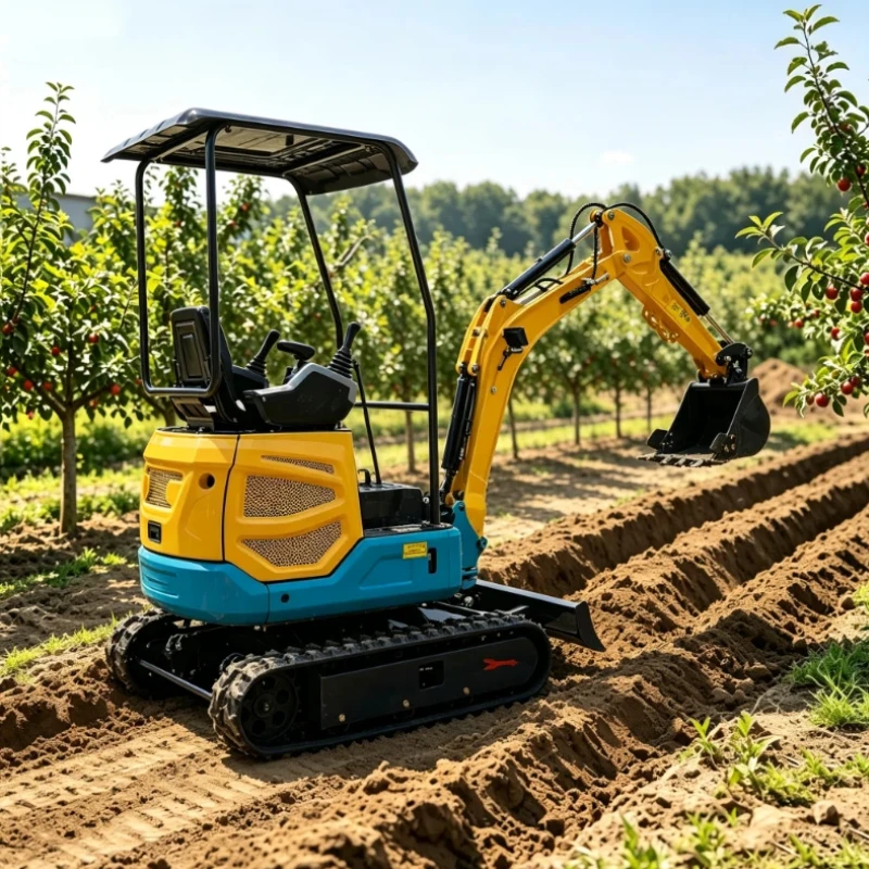 Reliable CE EU5 Customized Mini Excavator 1.5Ton Hydraulic Crawler With Claw Bucket Ripper For Narrow‑Yard Backyard Farm Digging