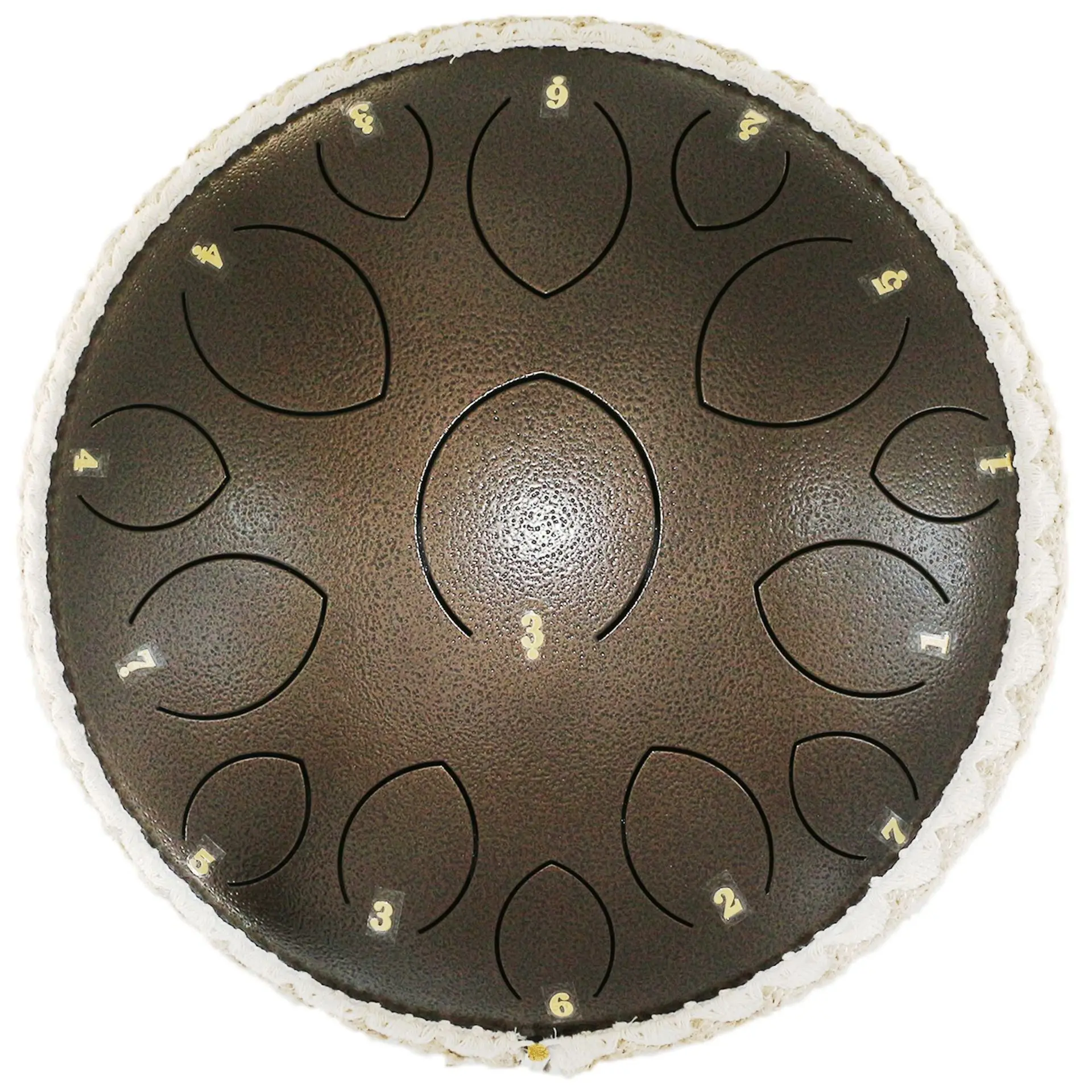 12 inch 14 inch 15 Tones Steel Tongue Drum Percussion Instrument With Drumsticks Yoga Meditation Produce Ethereal Buddha Sound