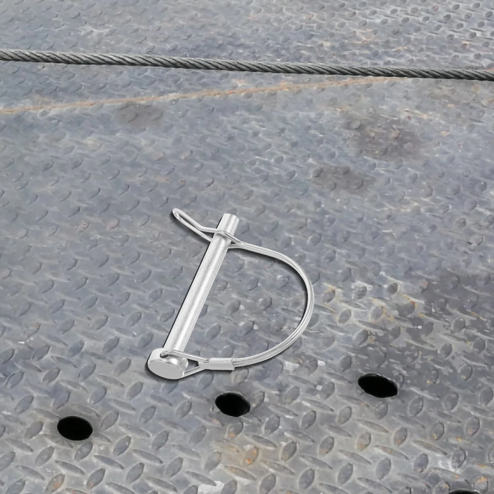 

Stainless Steel Wire Safety Coupler Lock Durable Lock Pin Trailer Hitch Accessories Towing Hitch Locks Trailer Latch Pin