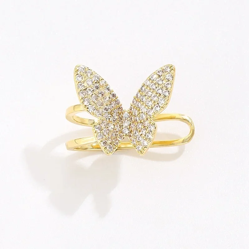 YCP  New Original Design Fashionable High Fashion Trend Shining Micro inlaid Zircon Earbone Clip Earrings Women Earclips