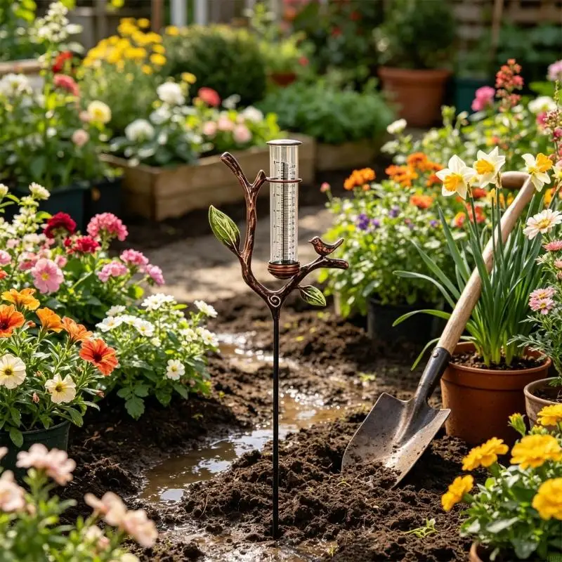 Beautiful Brown Water Collector Designed Like A Tree Branch For bushes And expanses JOMD