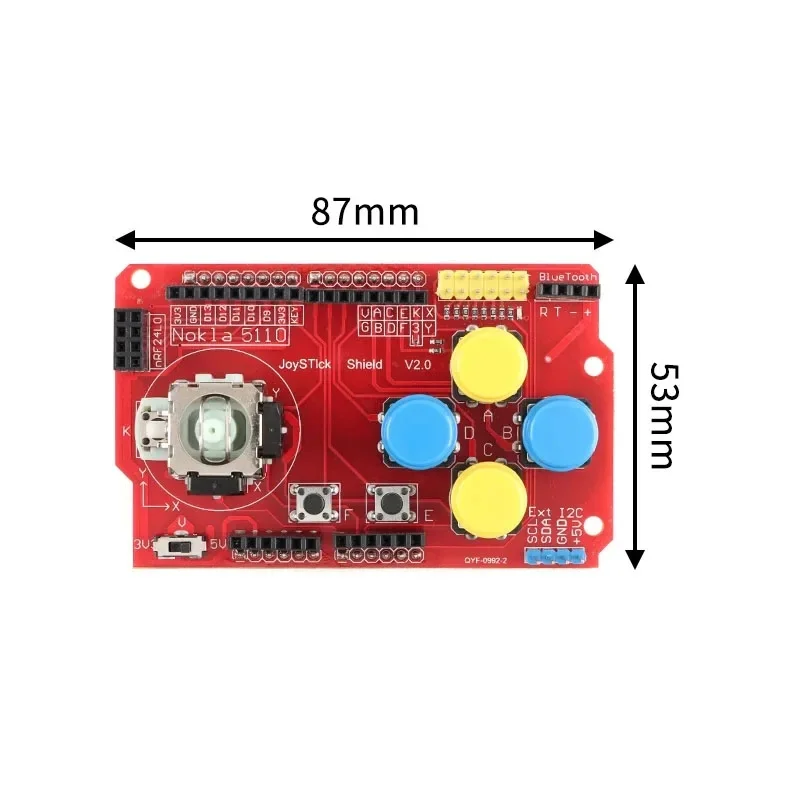 Joystick Shield for arduino Expansion Board Analog Keyboard and Mouse Function DIY