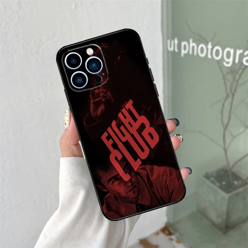 Fight Club Movie Poster Case For iPhone 16 15 14 Pro Max 11 Pro Max 12 13 Mini X XR XS Max Plus Phone Cover