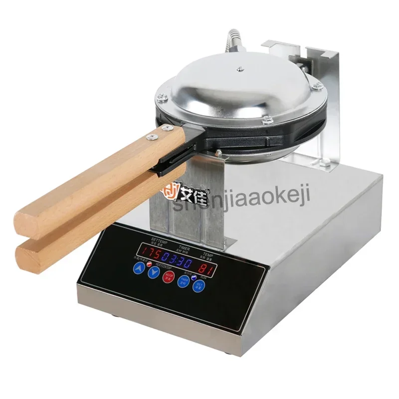 Waffle machine Egg Bubble Waffle Maker AJ-6 Digital Display Waffle Maker stainless steel Roaster Machine