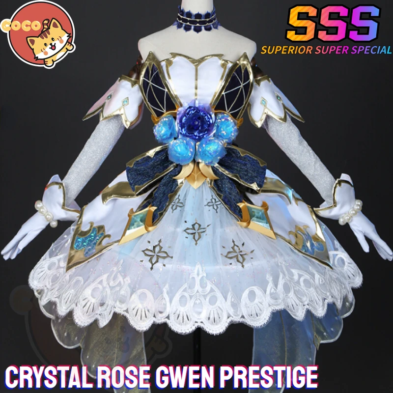 

LOL Crystal Rose Gwen Prestige Cosplay Costume Game LOL Crystal Rose Cos Gwen Costume Crystal Rose Gwen Prestige Wig CoCos-SSS