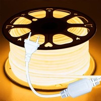 288LEDs/m COB LED Strip 220V Dimmable Power EU Plug 3000k 6000k RA90 Outdoor Garden FOB LED Tape Bedroom Kitchen Lighting