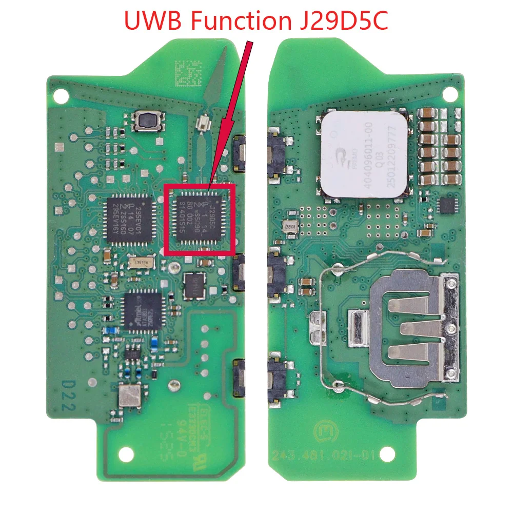 SilKY OEM U Chassis PCB IYZBK1 433MHZ UWB J29D5C 49CHIP Car Remote Key For BMW1 2 X1 X2 IX1 1X2 U06 U10 U11 U12 MINI Countryman