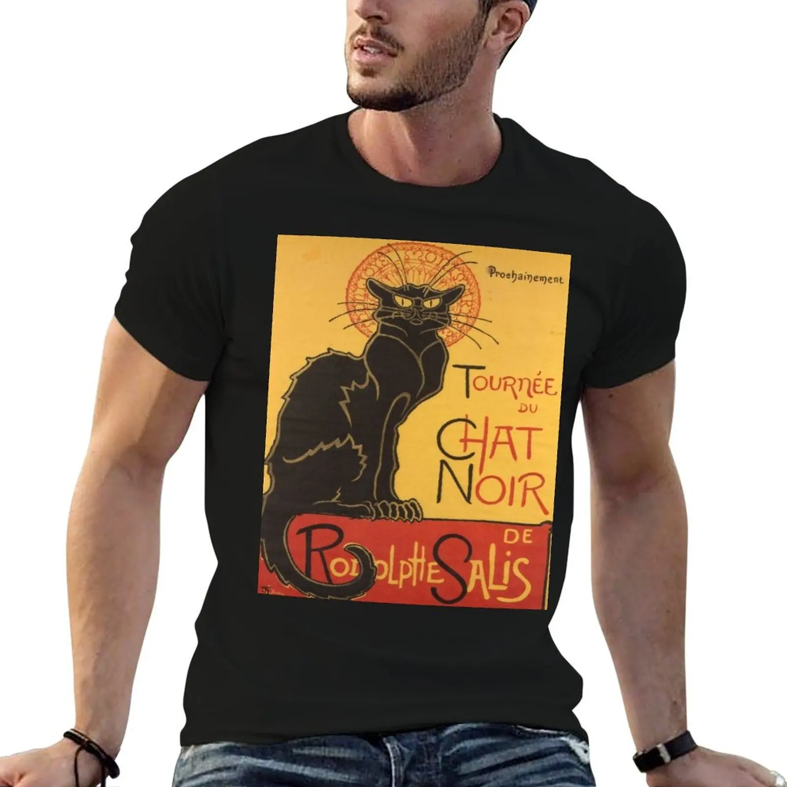 

t Tour by Rodolphe T-Shirt shirts t Black prints The Salis designer t quality shirt with man man shirt cotton high Cat