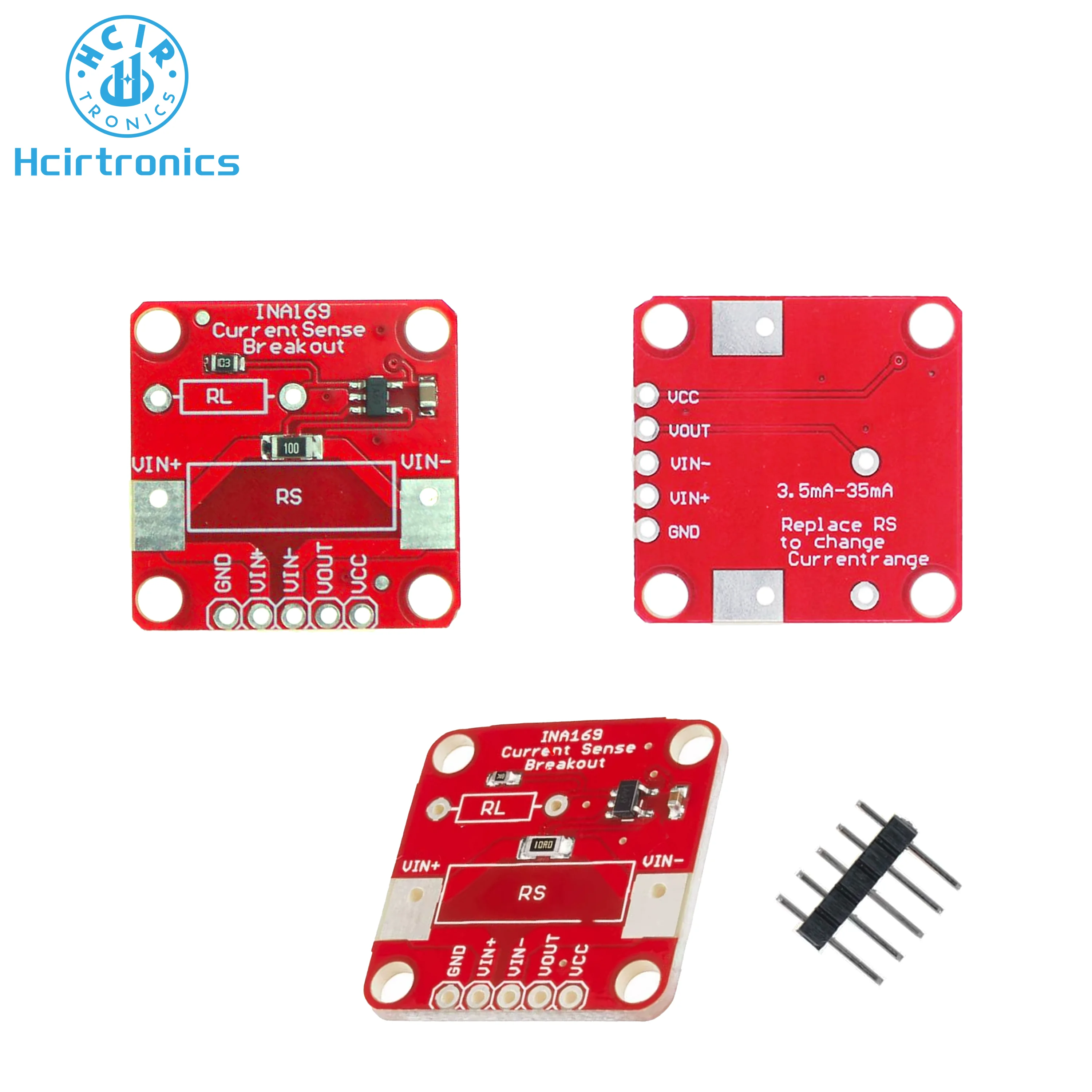 INA169 High Precision Analog Current Sensor Module Current Converter Module Compatible With Arduino 3.5mA-35mA