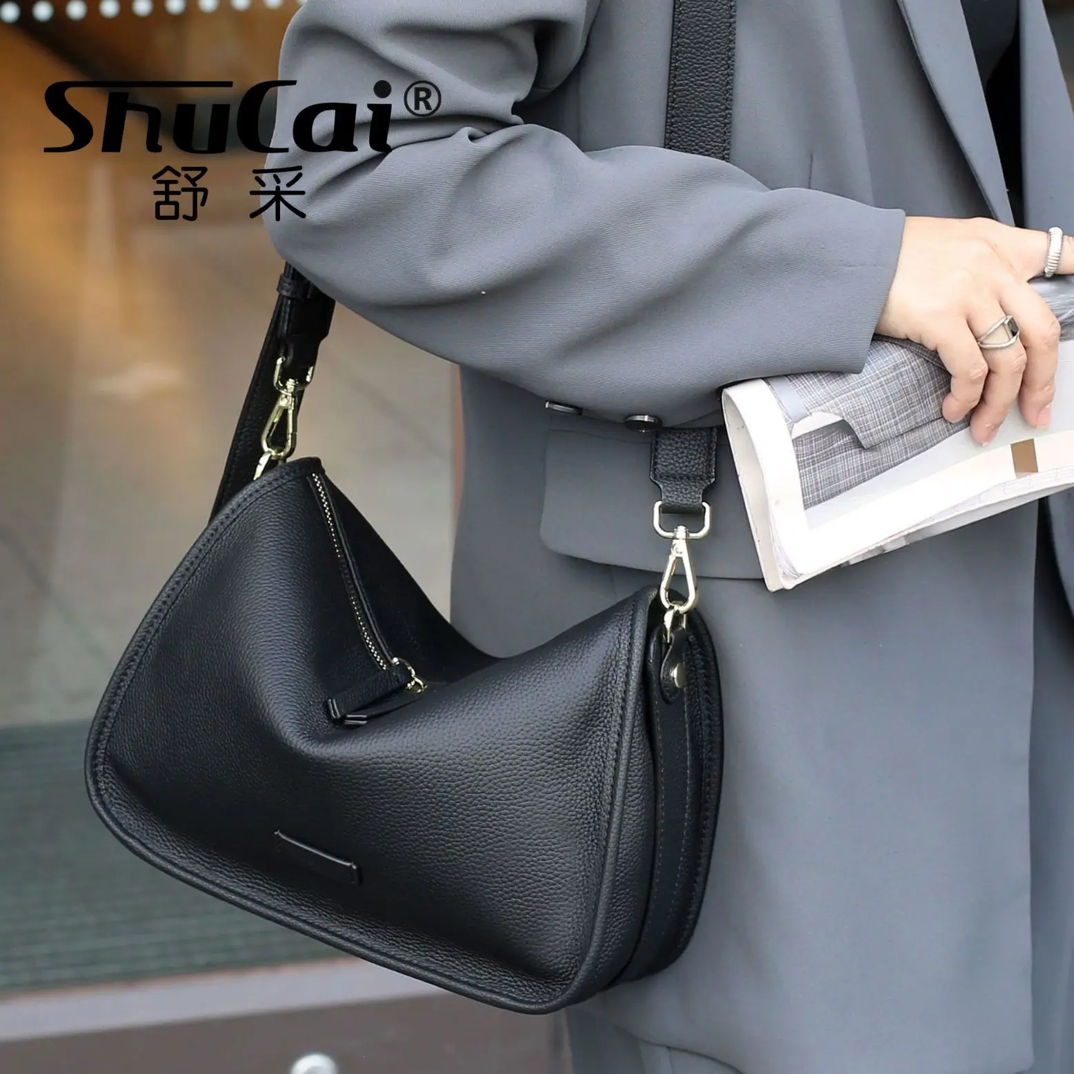 genuine leather ladies pillow bag fashion large capacity single shoulder crossbody soft leather designer bag luxury handbags