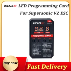 SURPASS-HOBBY LED ESC Program Card Multi Function Overheating Protection Mini for Rocket V2 ESC for Brushless Waterproof