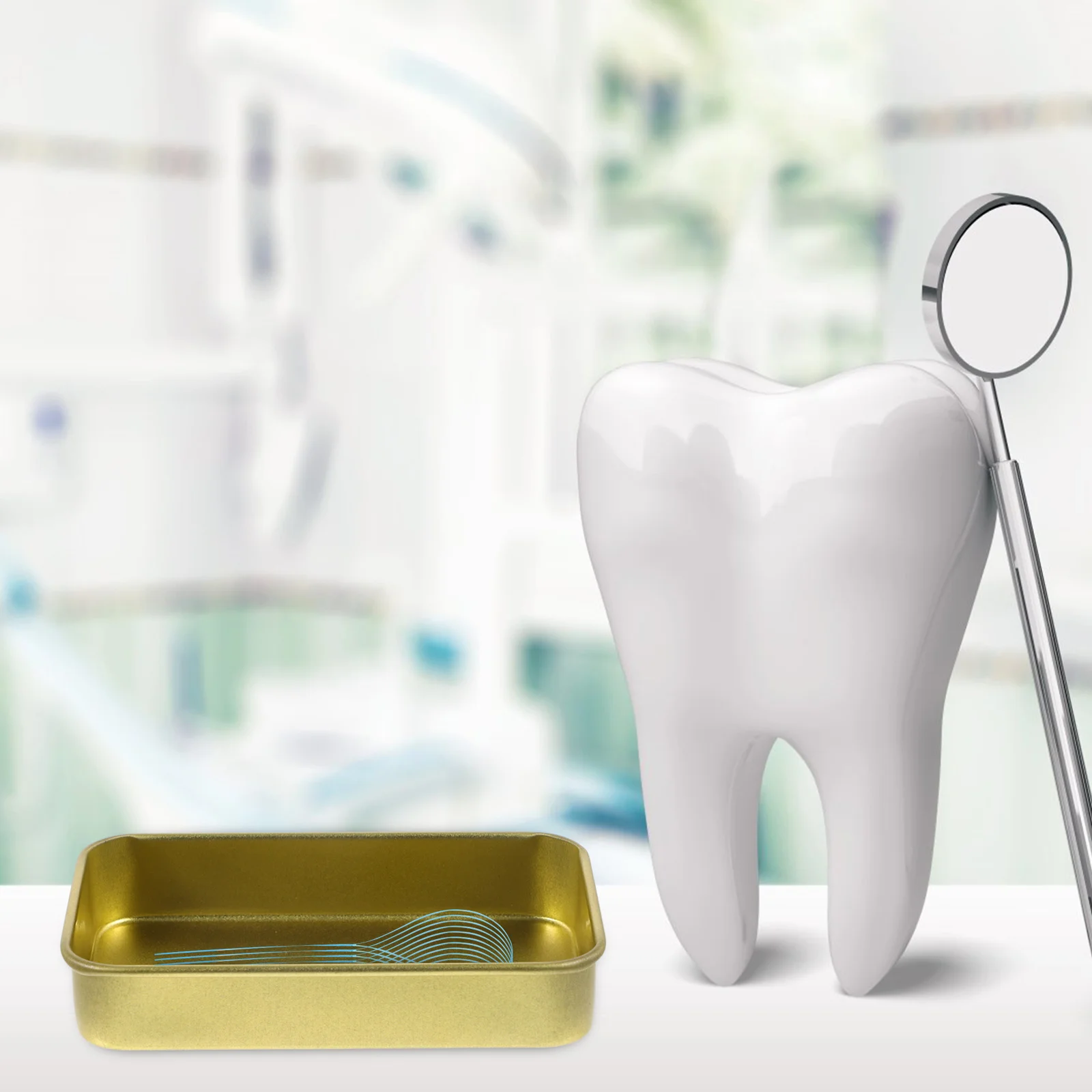 

4Pcs Portable Durable Dental Floss Boxes Tinplate Storage Containers Cotton Swab Holder Desktop Storage Organizer