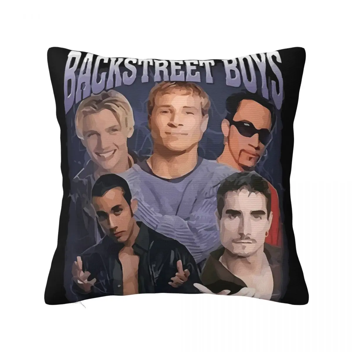 Backstreet Boys Music Cool Pillow Cover Soft Pillow Case Cushion Cover Retro Trendy Pillowcases For Chair Sofa Home Decoration