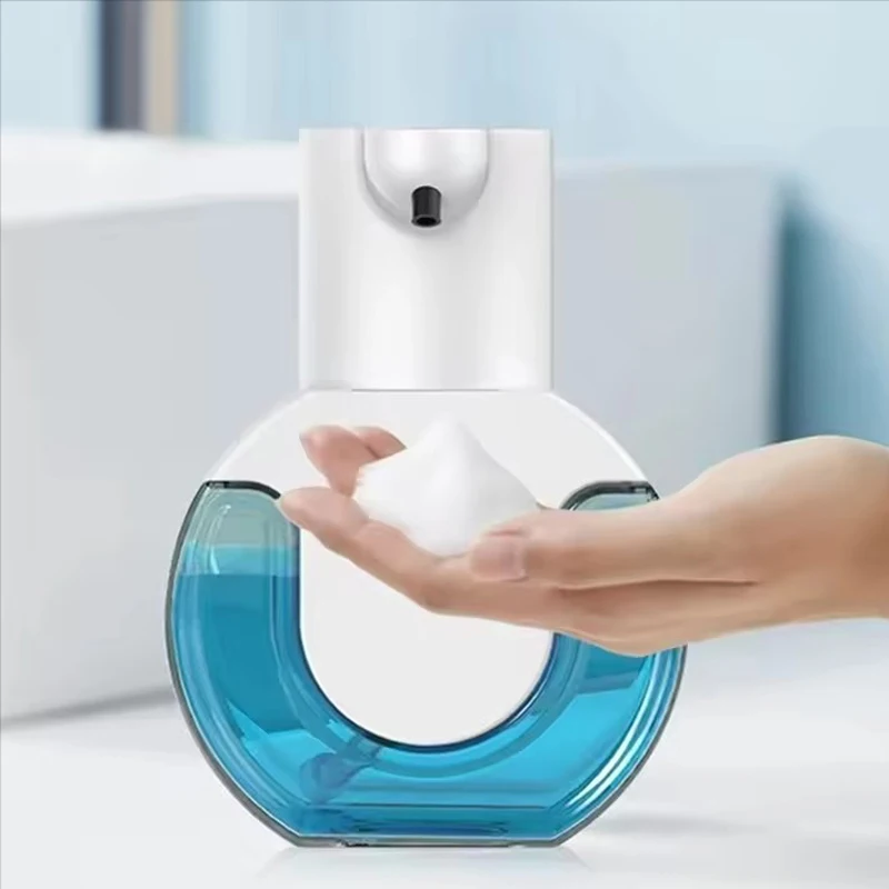 400ML 자동 거품 비누 디스펜서 거품 기계 유형-C 지능형 감지 손 세척 장치 4 기어 조절 가능한 방수