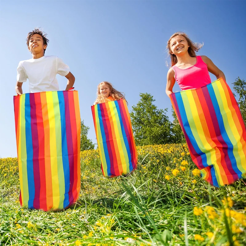 Saco de batata corrida saltando sacos para adultos e crianças família quintal aniversário gramado carnaval festa ao ar livre favores brinquedos esportivos