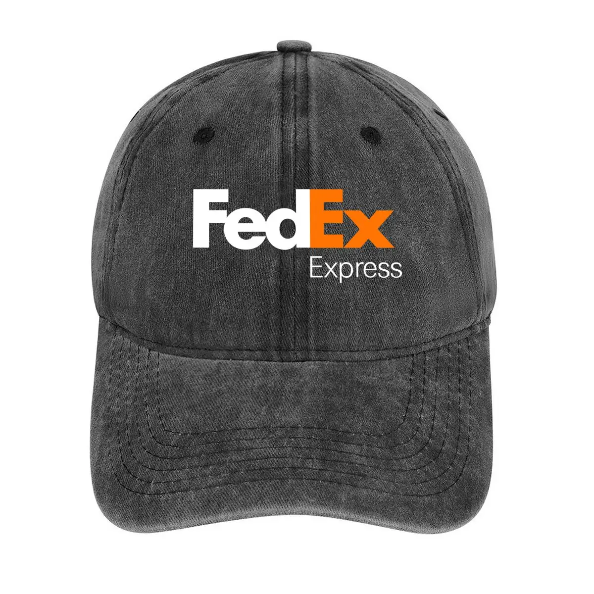 

Логотип компании FedEx Express со схемой оранжевого и фиолетового цвета. Бейсбольная кепка.