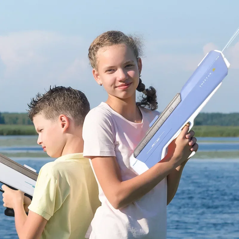 Pistolet à eau automatique Super électrique, jouet à Absorption d'eau automatique, pistolet à eau à gicler, jouets de piscine d'été pour enfants garçons