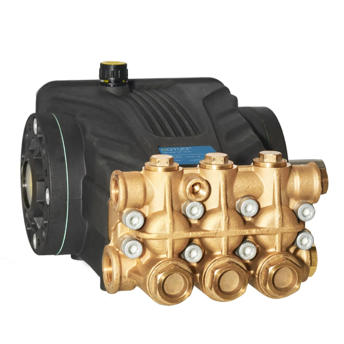 ST Series 15.5-23.1L/min Brass Pump Head Ceramic Plunger Triplex Pump for Cleaning, Rust Removal, and Dust Suppression.