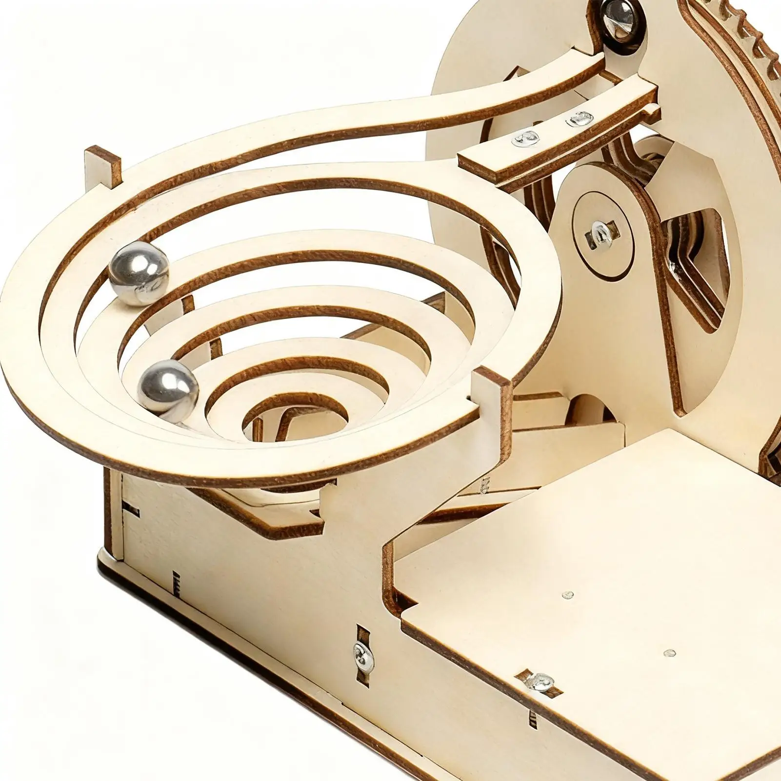 Mechanische houten puzzelsets Mechanisch houten wetenschapsspeelgoed Spoorversnellingen Speelgoed voor jongens Meisjes Thuisactiviteitencentrum Schoolreizen