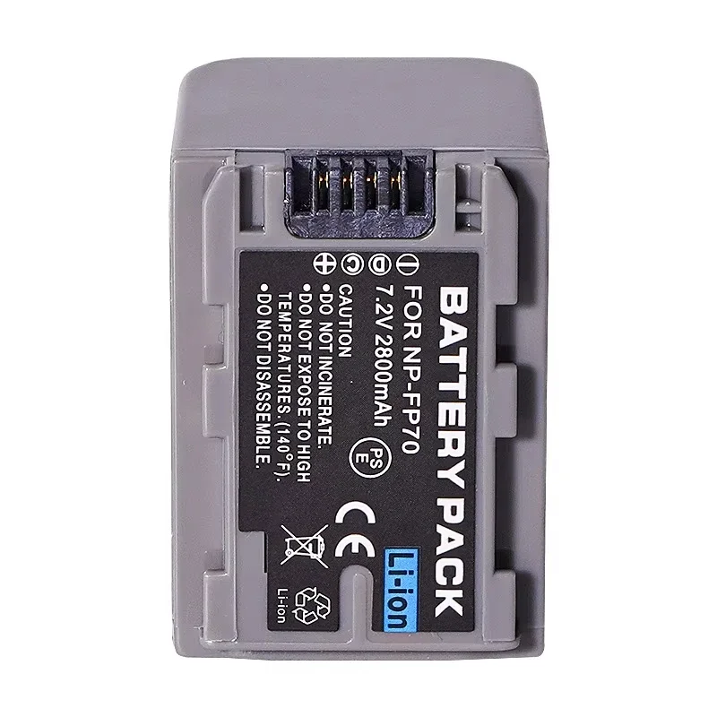 Akumulator do aparatu NP-FP70 2800mAh NP-FP30 NP-FP60 Akumulator do ponownego ładowania dla Sony NP-FP71 NP-FP90 NP-FP50 DVD92 DVD103 DCR SR30E SR40 — zdjęcie produktu 4