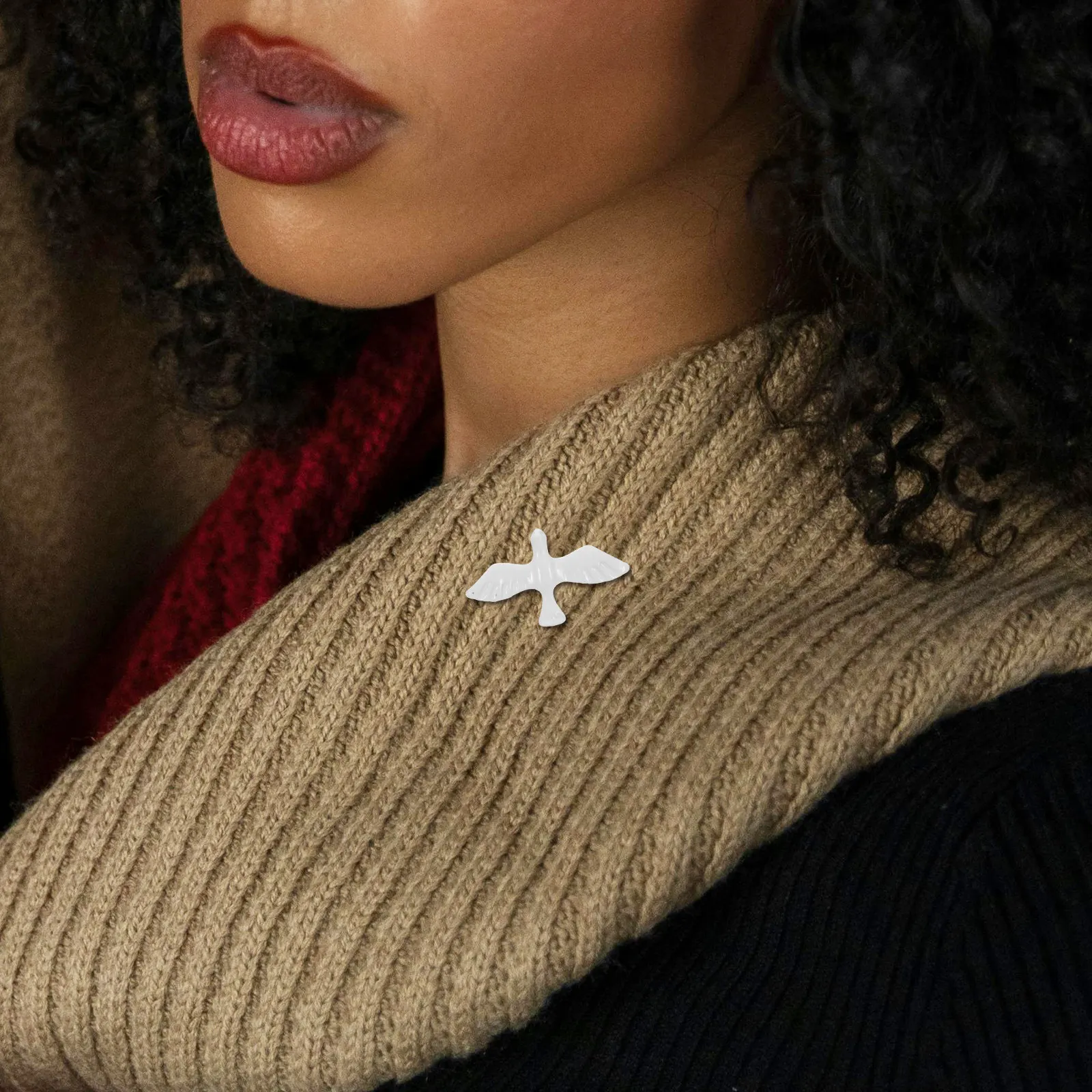 2Pcs Peace Dove Lapel Pins Christian Symbol Catholic Accessory Communion Breastpin Religious Ceremony Faith Pin
