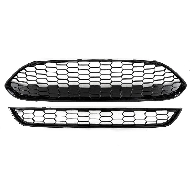 Auto Voorbumper Center Grille Voor Ford Fiesta Zetec-S 2013-2017 JA8 Ontwerp Gemodificeerde ST Bovenste Grille Front Racing grills sportief