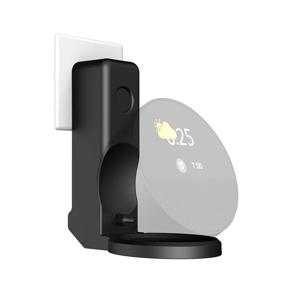 Support mural pour câble de chargement, support de stockage, gestion permettant de gagner de l'espace, adapté aux haut-parleurs intelligents Echo Spot 2024