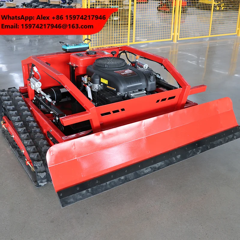 Hot Sale Automatic Snow Blower Tractor Robot Remote Controlled Snow Plow With Snow Shovel