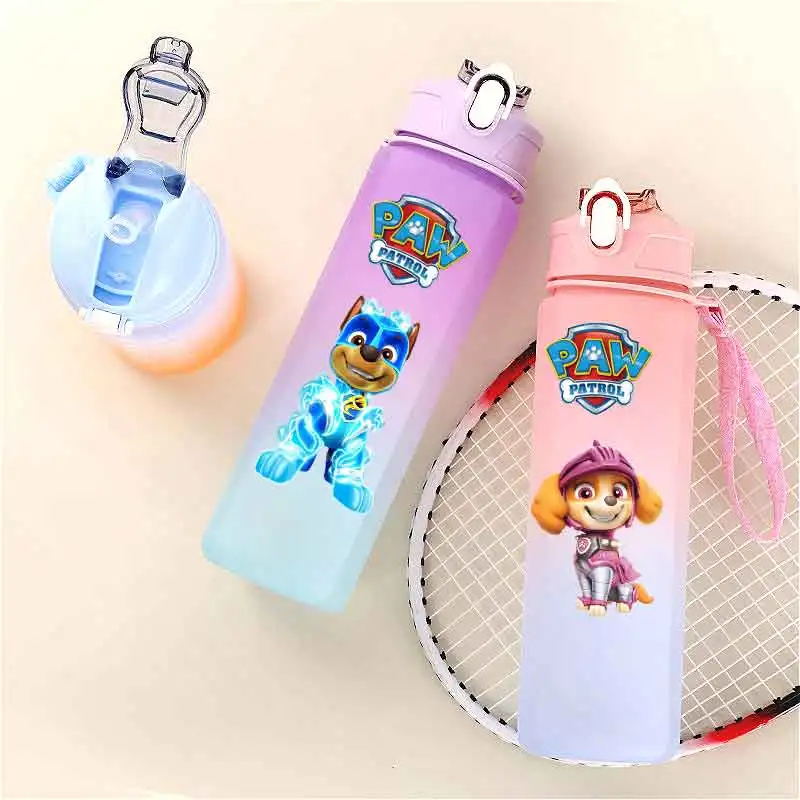 PAW Patrol 750ML Bottle Children's Straw Cup Large Capacity Ryder Chase Drinking Sports Plastic Bottle BPA Free