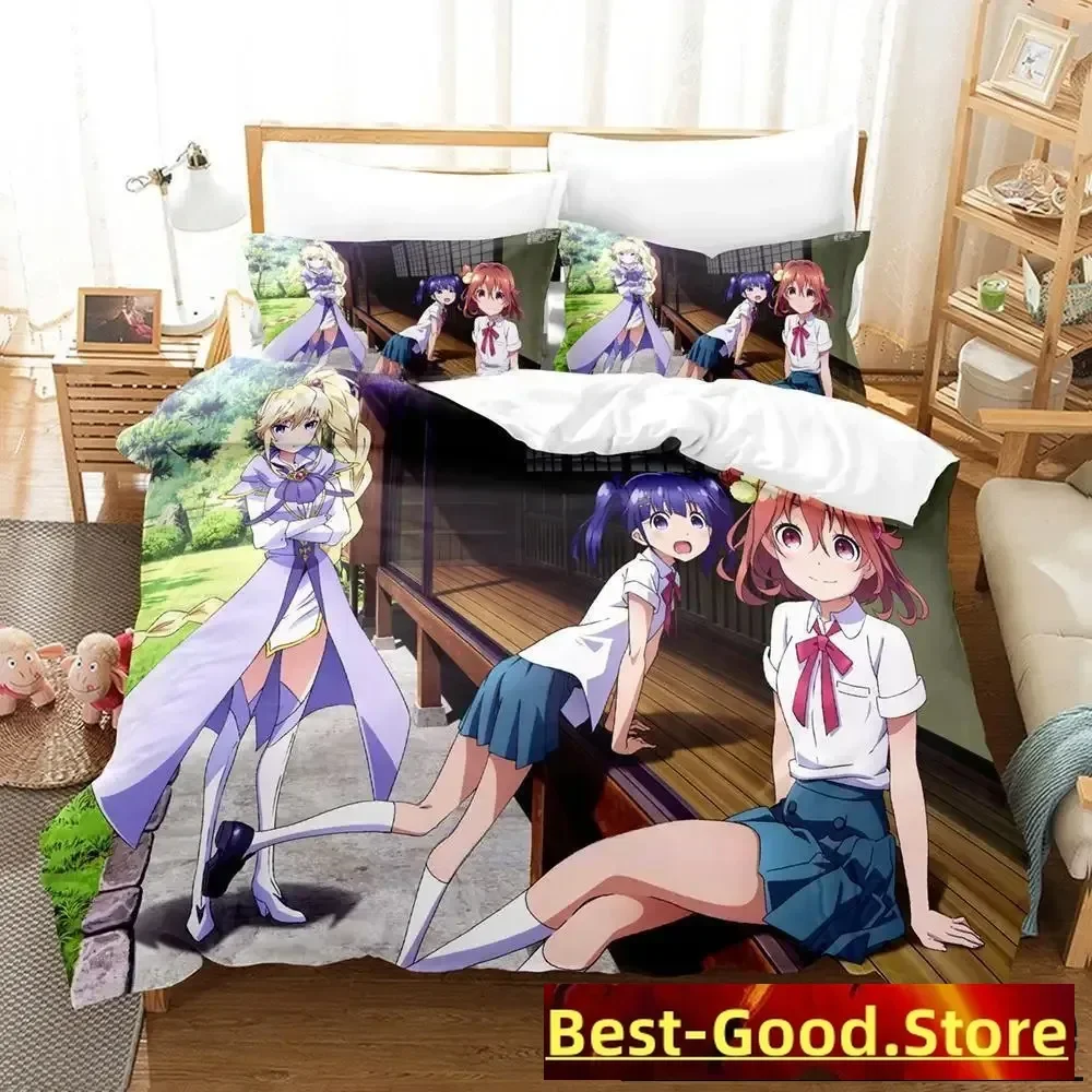 Soushin Shoujo Matoi Bedding Set Single Twin Full Queen King Size Bed Set Adult Kid Bedroom Duvet cover Sets Anime Bed Sheet Set