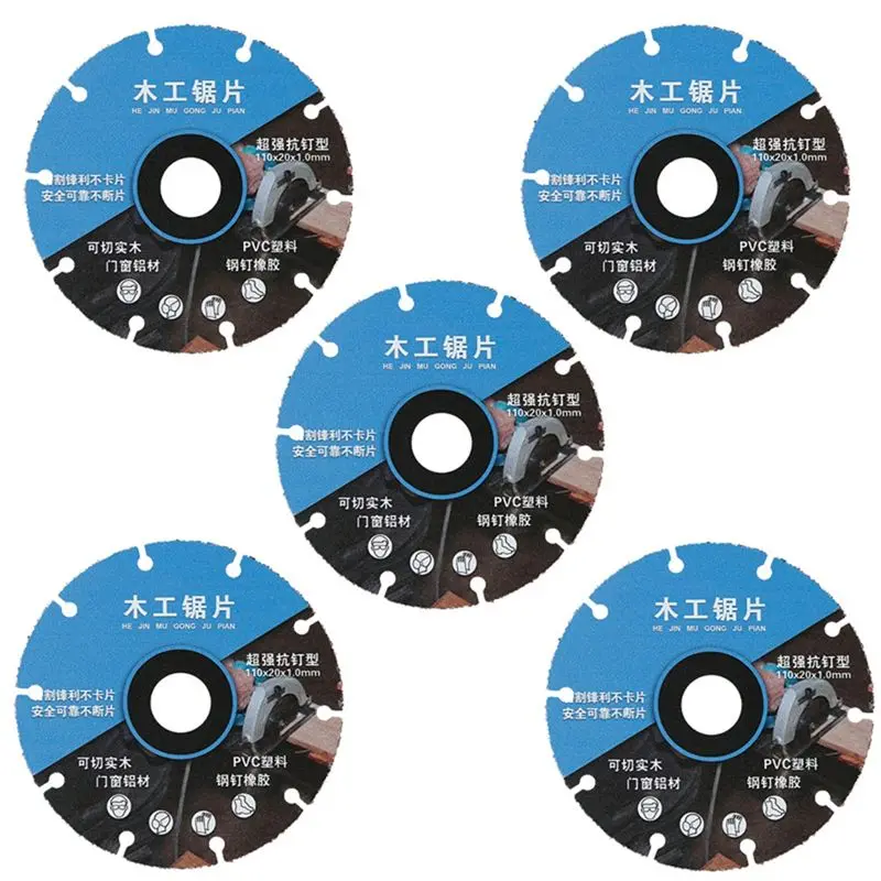 A04G-New Alloy Woodworking Saw Blade For Wood Board Aluminum PVC Plastic Rubber Cutting Tools For Angle Grinder