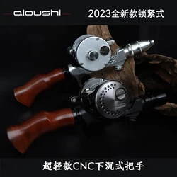 AIOUSHI New CNC finishing trout rod handle hand solid wood high quality lock type sinking
