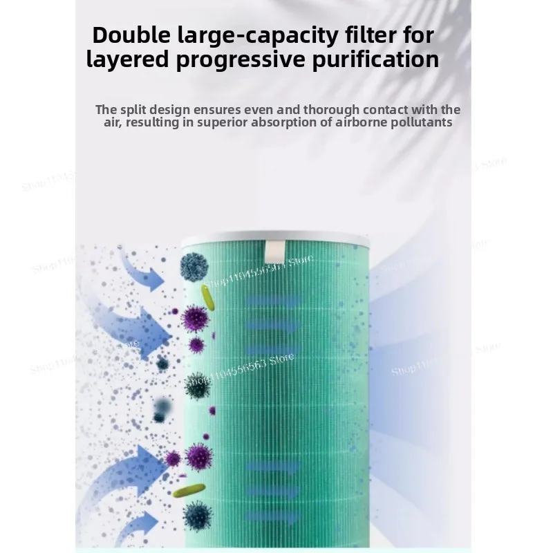 فلتر تنقية الهواء من الكربون المنشط الدائري مقاس 15 سم - فلتر بديل DIY للمنزل والمكتب، مزيل الدخان/الرائحة/الفورمالديهايد