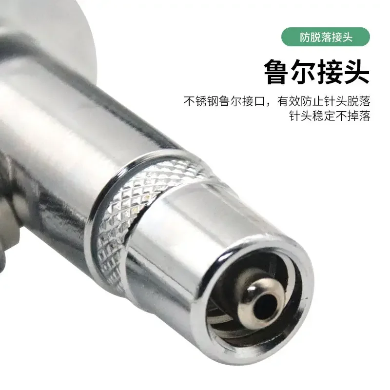 Triple use continuous vaccination device for pigs, cows, sheep, chickens, and animals, stainless steel 5ml/2ml injection syringe