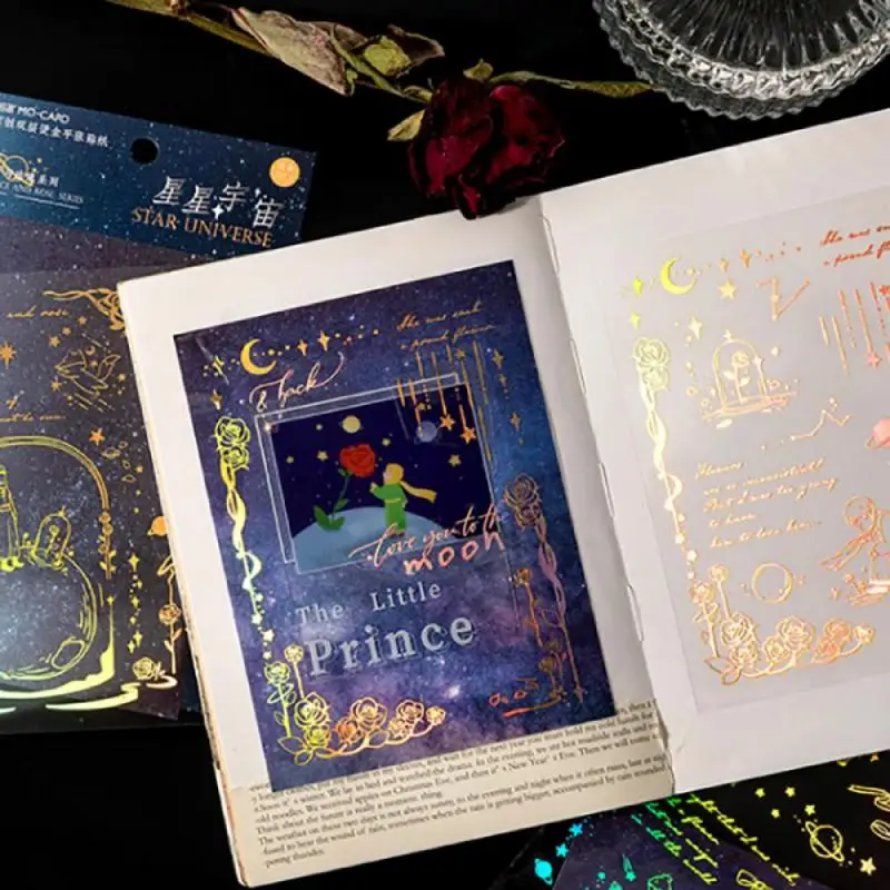 Mr.paper 4 Styles 2Pcs/bag Cartoon Characters Sticker Literature Cute Little Prince Hand Account Decoration Stationery Stickers