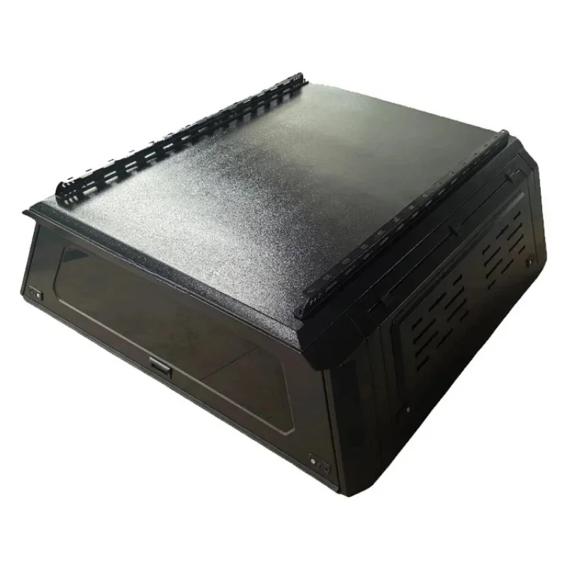 KQX Aluminum Alloy Pickup Truck Canopy Waterproof Lockable Hinged Manual Truck Topper