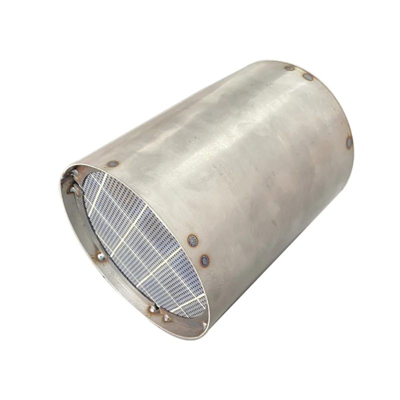 Silicon Carbide DPF Filter 130x160mm With Stainless Steel Housing Diesel Particulate Filter For Exhaust System